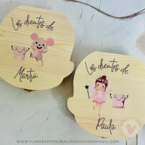 Caja de Dientes de Madera Personalizada